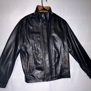Daniel Cremieux Black Leather Jacket